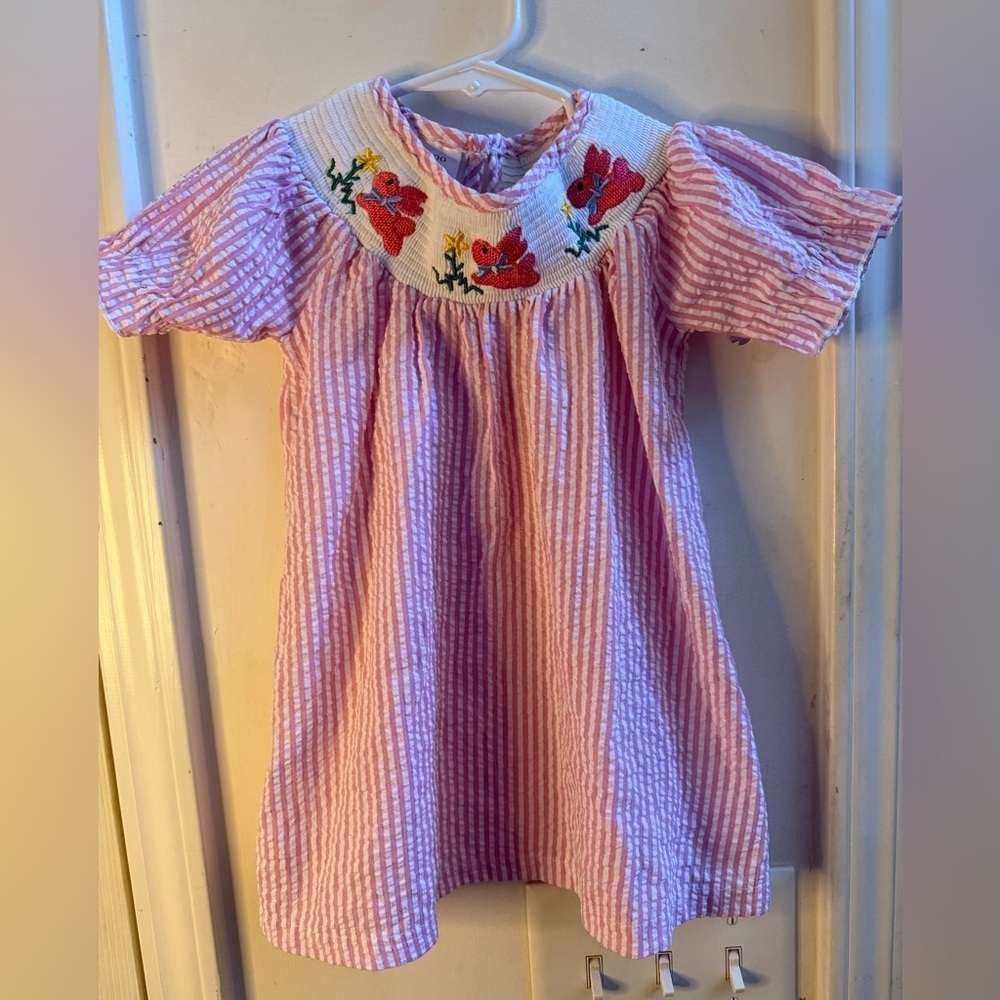 Boutique Smocked Bunny Dress